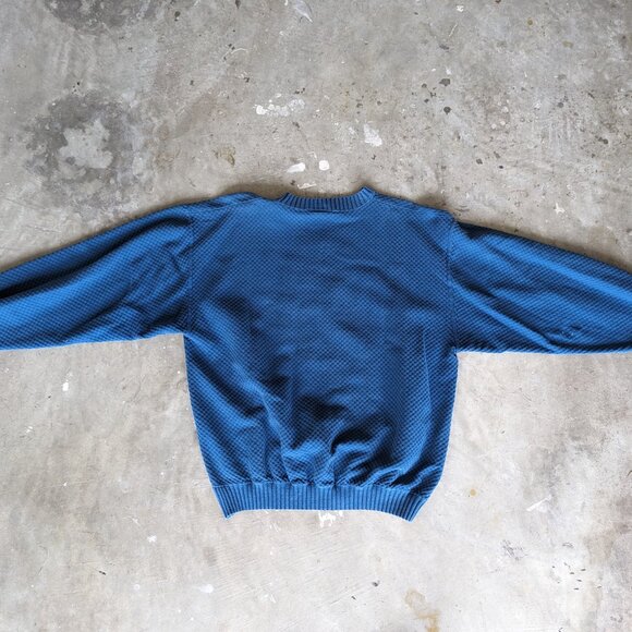 Vintage Boundary Line Waffle Sweater Amish Country Pennsylvania - Picture 4 of 15